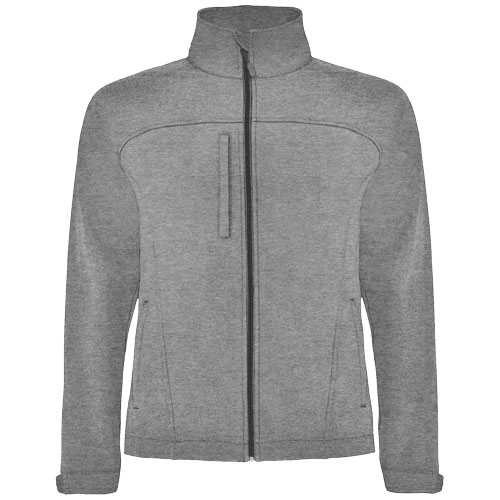 Veste promotionnelle softshell unisexe Rudolph ROLY Noir chiné